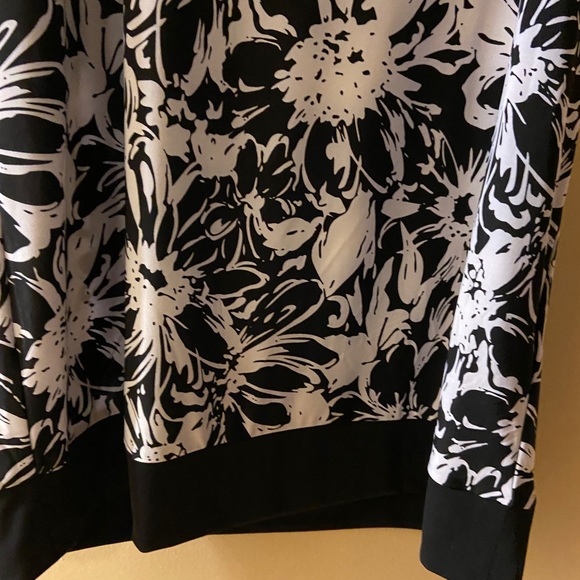 Jessica white & black flower midi dress size 10 - Picture 5 of 9